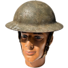 WW2 British 1939 MK2 Brodie Helmet with Leather Liner and Chin Strap (Original) - Photo 4