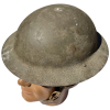 Original WW2 British1939  MK2 Brodie Helmet with Leather Liner and Chin Strap