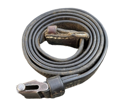 Original WW2 German G43/K43 Maker Marked Leather Rifle Sling for Sale