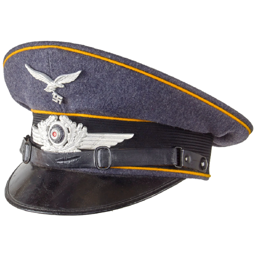 WW2 German Unit Marked 1938 Dated Luftwaffe Flight Branch EM/NCO Schirmmütze Visor Cap by Gebrüder Alm Size 57 (Original) - Photo 4