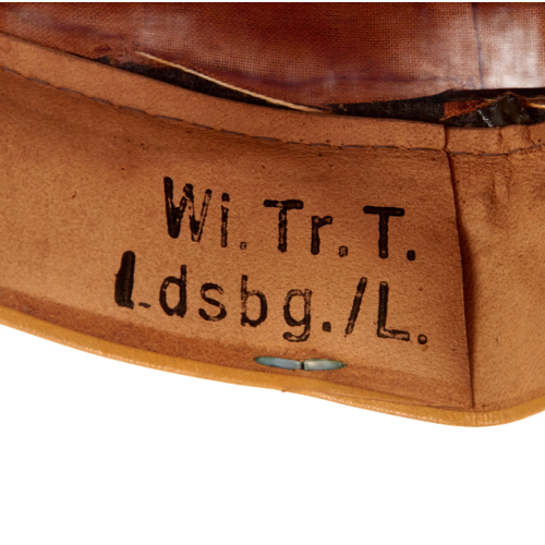 WW2 German Unit Marked 1938 Dated Luftwaffe Flight Branch EM/NCO Schirmmütze Visor Cap by Gebrüder Alm Size 57 (Original) - Photo 7