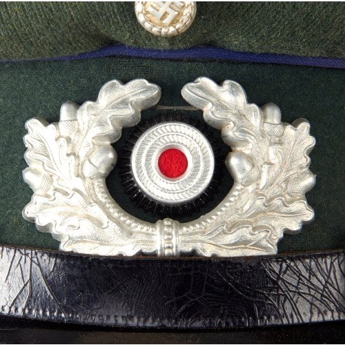 WW2 Original German Heer Army Named Medical EM/NCO Schirmmütze Visor Crush Cap - Size 58cm (Original) - Photo 9