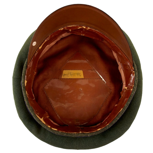 WW2 Original German Heer Army Named Medical EM/NCO Schirmmütze Visor Crush Cap - Size 58cm (Original) - Photo 4