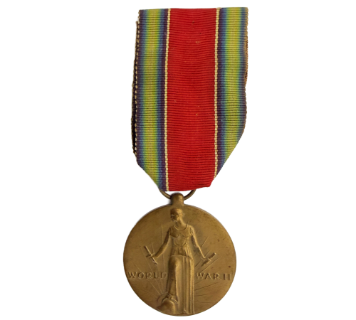 WW2 Authentic Original U.S. Victory Medal Full Size with Ribbon for Sale