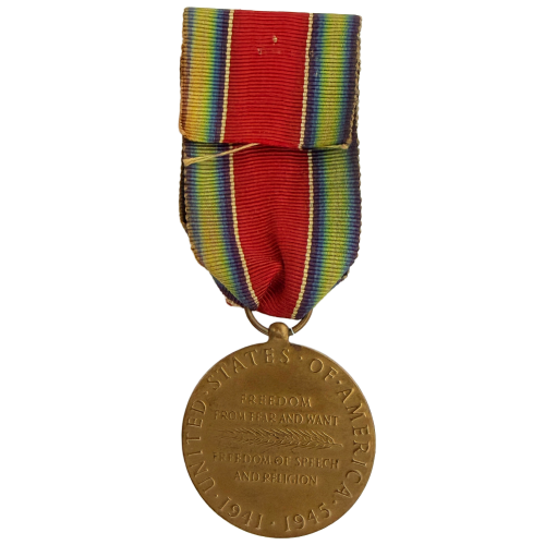 WW2 Original U.S. Victory Medal Full Size with Ribbon