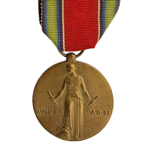 WW2 Authentic Original U.S. Victory Medal Full Size with Ribbon for Sale