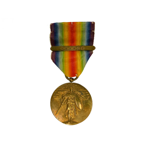 World War 1 Original US Inter-allied Victory Medal with France Clasp Bar 