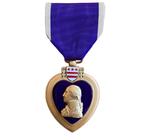 WW2 Authentic U.S. Purple Heart Metal with Ribbon Unsigned Unnumbered  Military Issued 