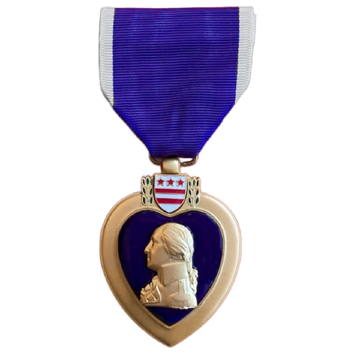 WW2 Authentic U.S. Purple Heart Metal with Ribbon Unsigned Unnumbered  Military Issued 