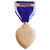 WW2 Authentic U.S. Purple Heart Metal with Ribbon Unsigned Unnumbered  Military Issued 