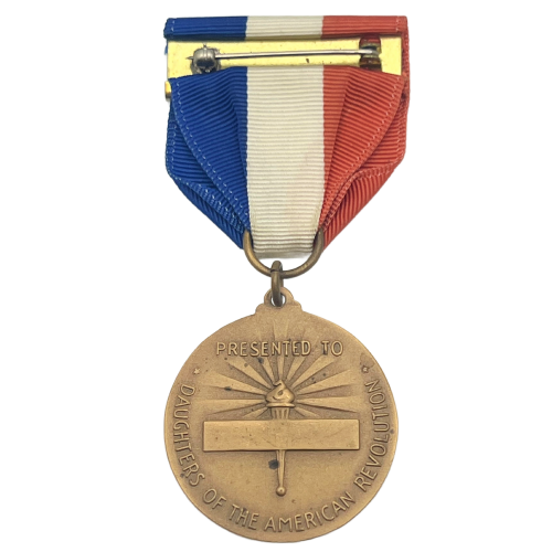 Authentic Good Citizenship Award DAR Daughter of American Revolution Medal Pin with Ribbon Named 