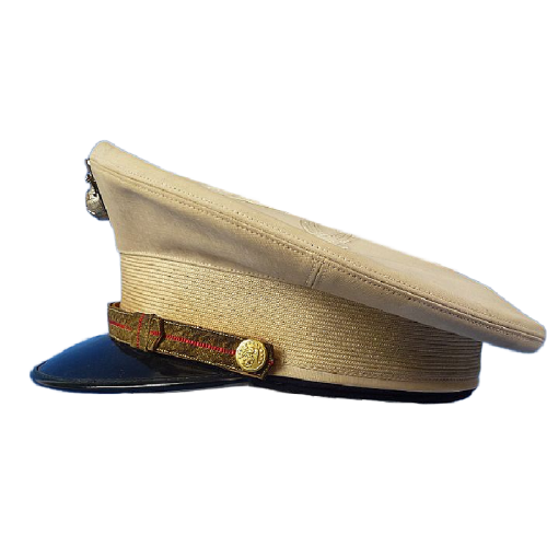 WW2 Attributed U.S. Marine Corps Named Officer Visor Cap (Original) - Photo 5