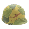 Vietnam War US M1 Army Infantry Combat Helmet With Steinberg Liner and Mitchell Camo Cover