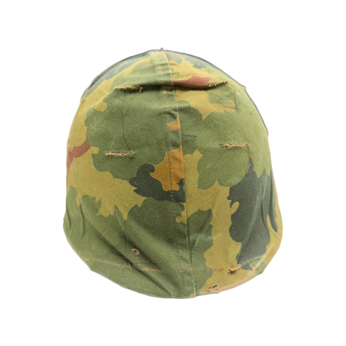 Vietnam War US M1 Army Infantry Combat Helmet With Steinberg Liner and Mitchell Camo Cover