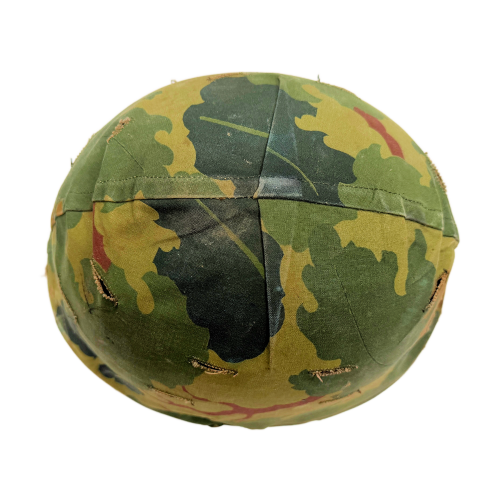 Vietnam War US M1 Army Infantry Combat Helmet With Steinberg Liner and Mitchell Camo Cover (Original) - Photo 4