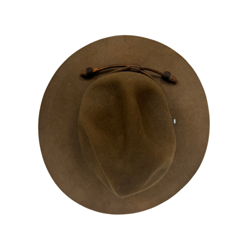 WW1 Original US Army Officer M1912 Campaign Hat With Cord