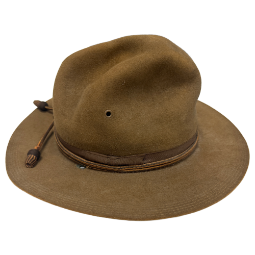 WW1 Original US Army Officer M1912 Campaign Hat With Cord (Original) - Photo 5