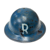 WW2 Original British MK2 Brodie Home Front Rescue Helmet with Leather Liner and Chin Strap (Original) - Photo 4