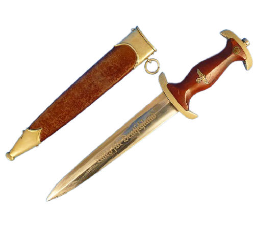 WW2 Original German Early SA Service Dagger by Karl Julius Krebs for Sale