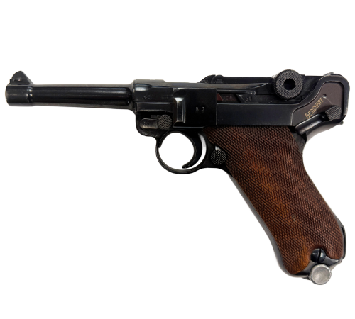 WW2 Original German Mauser P.08 S/42 Code 1937 Luger Pistol Holster Rig With Capture Bring Back Certificate for Sale