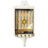 Edward H. Wynn Custom Holocaust-Commemorative Hanukkah Menorah (Hanukkiah) Styled As A Framed Shadowbox Wall Piece 