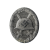 WW2 Original German Wound Badge In Silver Marked 30 by Hauptmünzamt for Sale
