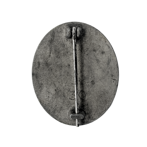 WW2 German Wound Badge In Silver Marked 30 by Hauptmünzamt
