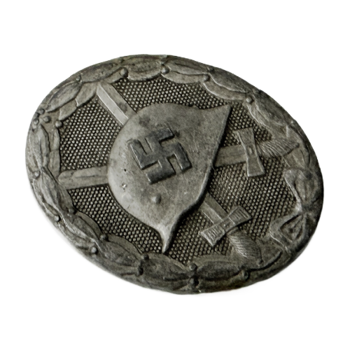 Original German Wound Badge In Silver Marked 30 by Hauptmünzamt 