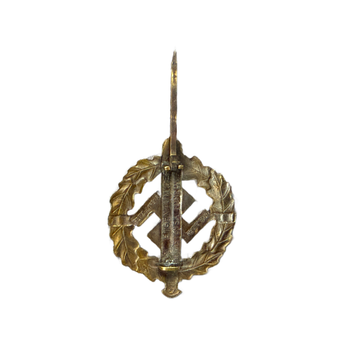 Original German NSDAP SA/SS Sports Badge In GOLD SA-Sportabzeichen by Petz & Lorenz from Rechenbach 