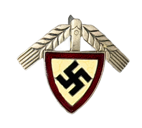 Original German Reich Labour Service RAD Cap Badge By W.D. Wilhelm Deumer, Lüdenscheid for Sale