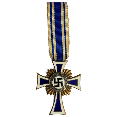 The Cross of Honor of the German Mother (Ehrenkreuz der deutschen Mutter) First Class in Gold.