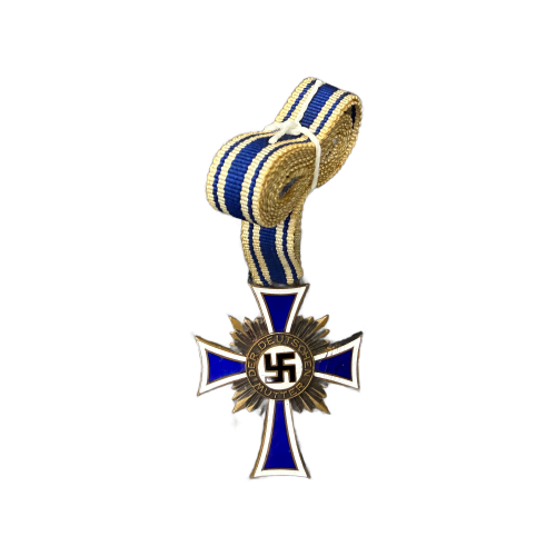 Original Cross of Honor of the German Mother First Class in Gold with Ribbon for Sale