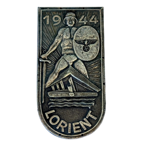 WW2 German 1944 Army Lorient Shield Original