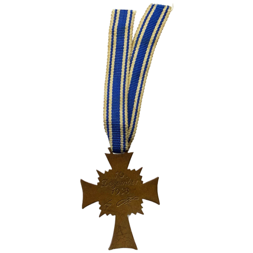 Original Cross of Honor of the German Mother 1st Class in Gold with Ribbon 
