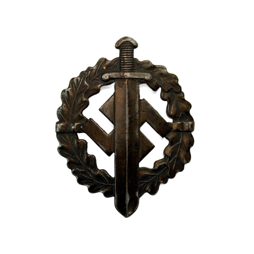 German NSDAP (NAZI PARTY) SA/SS Sports Badge In GOLD SA-Sportabzeichen By Berg & Nolte A.G. 