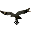 WW2 Original German Third-Reich Luftwaffe Offier's Metal Breast Eagle Pin by FA Assmann & Sohne 