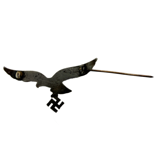 WW2 German Third Reich Luftwaffe Offier's Metal Breast Eagle Pin by FA Assmann & Sohne (Original) - Photo 4