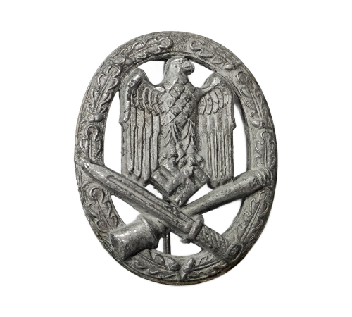 WW2 Original German General Assault Badge in Silver Grade for Sale