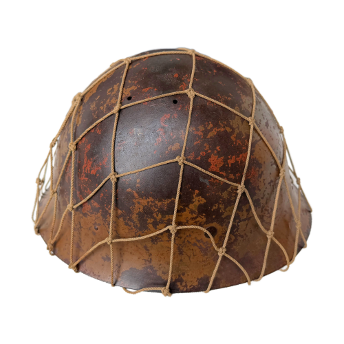 WW2 Original Imperial Japanese Type 90 Combat Helmet with Leather Liner for sale