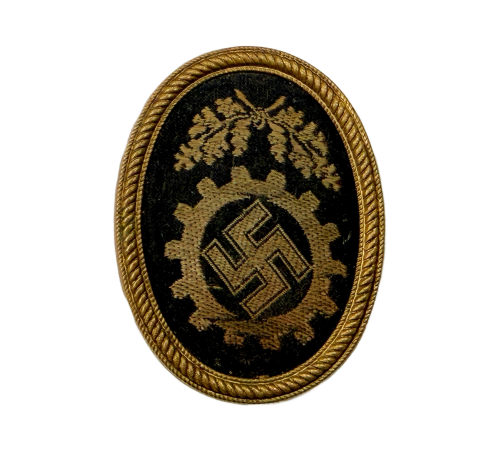 WW2 German Nazi NSDAP Party DAF Member's Visor Cap Badge for Sale