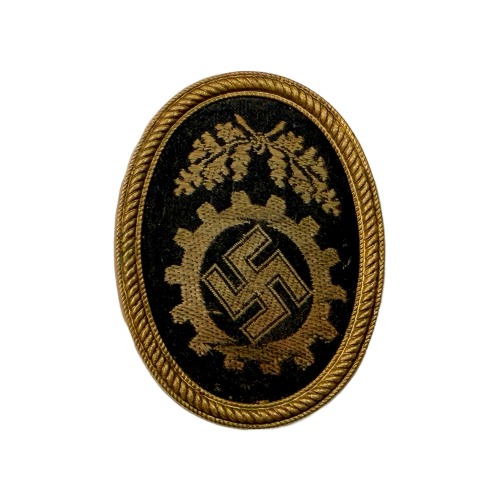WW2 German Nazi NSDAP Party DAF Member's Visor Cap Badge for Sale