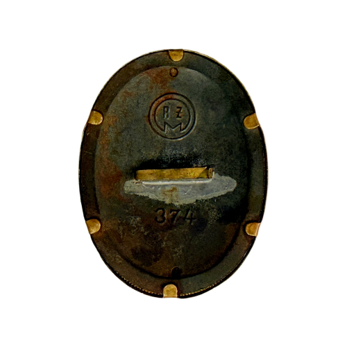 German NSDAP Nazi Party DAF Member's Visor Cap Badge 