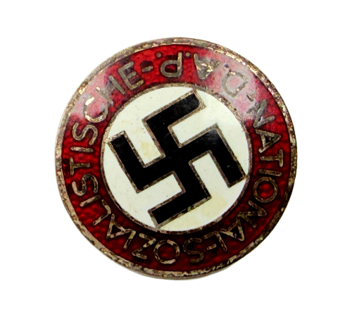 Original German Third-Reich NSDAP Party Membership Badge Marked M1/170 RZM 