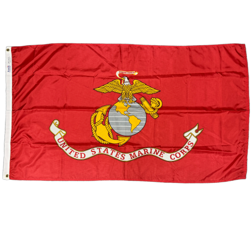 US Marine Corps 3Ft x 5Ft Nyl-Glo Military Banner flag by Annin Flagmakers for Sale