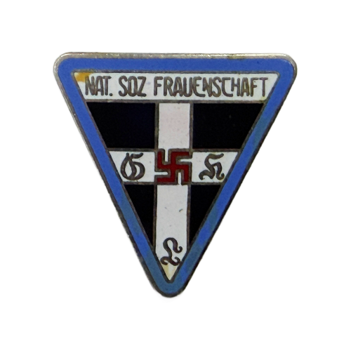 Third Reich German Orts Level National Socialist Womens League Frauenschaft” Marked M1/13 Membership Badge by RZM for Sale