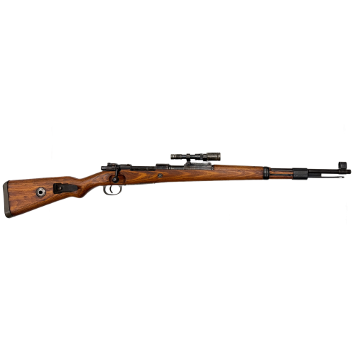 WW2 German K98 Matching 1943 Bolt-Action Caliber 8mm Sniper Rifle By JP Sauer & Sohn With vlb ZF-41 Sniper Scope & duv Mount & Sling for Sale