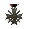 WW2 German War Merit Cross With Swords 2nd Class & Ribbon By manufactured by Förster & Barth  Image 1.png