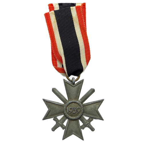 WW2 German War Merit Cross With Swords 2nd Class & Ribbon By manufactured by Förster & Barth located in Pforzheim, Germany (Original) - Photo 4