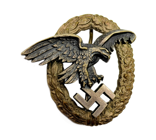German Luftwaffe Observer Badge Manufactured By C.E. Juncker for Sale