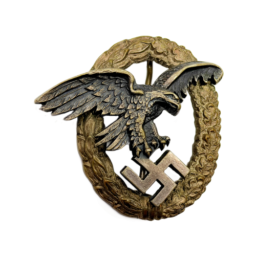 German Luftwaffe Observer Badge Manufactured By C.E. Juncker for Sale